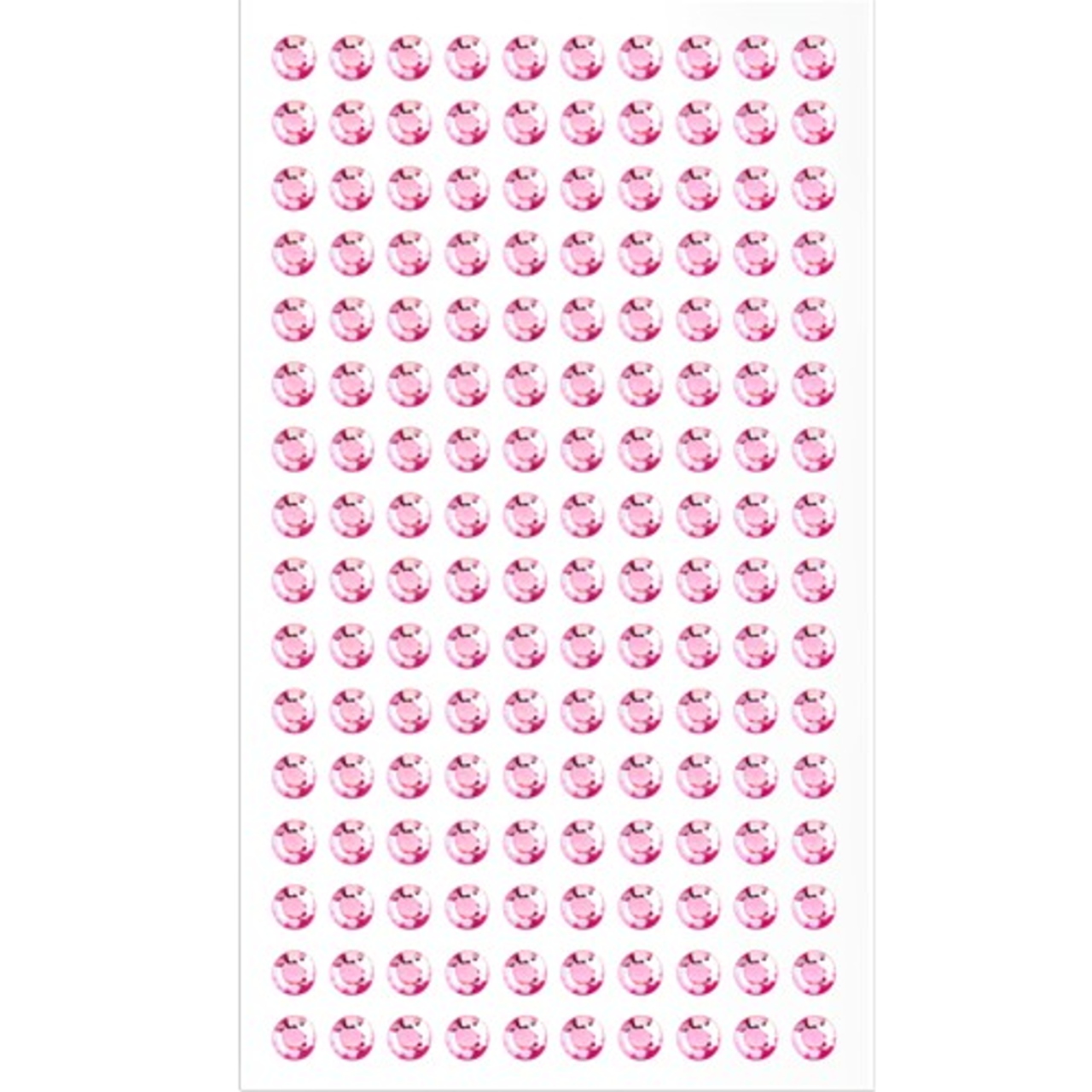 4mm Round Gold Gemstone Stickers – Self-Adhesive Craft Rhinestones, 264 Count